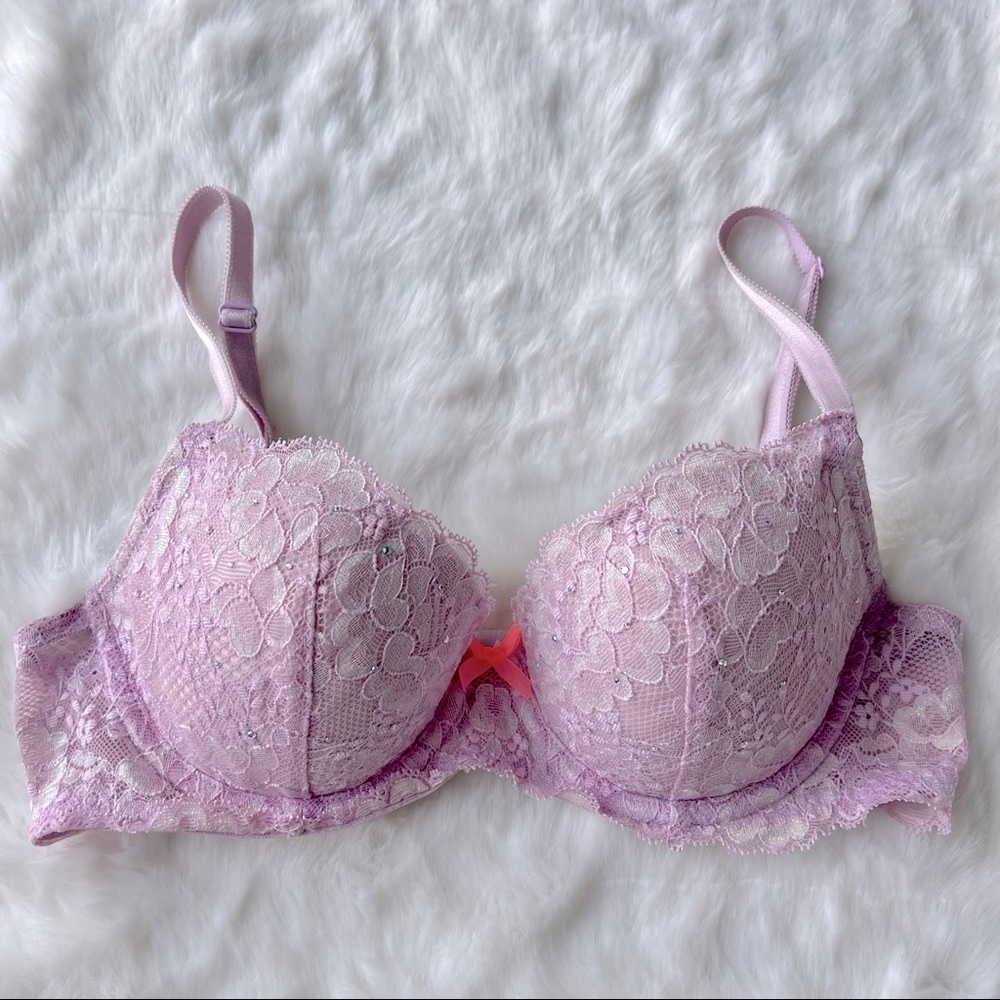 VS Dream Angels Purple Iridescent Bra 32C